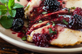 Grilled Chicken with Blackberry Sweet and Sour Sauce